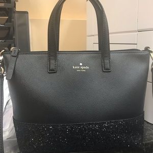 Kate Spade Ina Greta Court Glitter Crossbody Bag